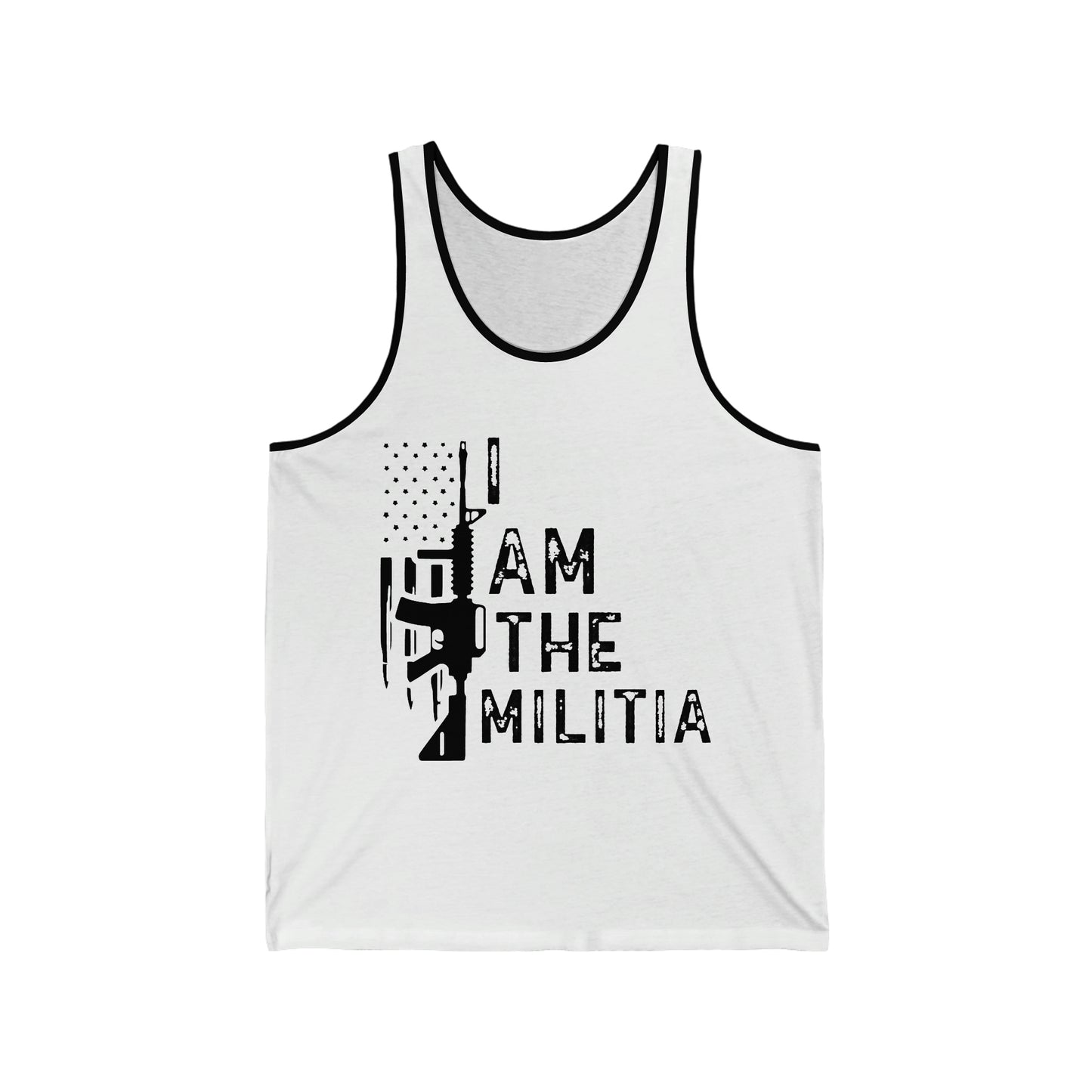 I Am The Militia  Jersey Tank