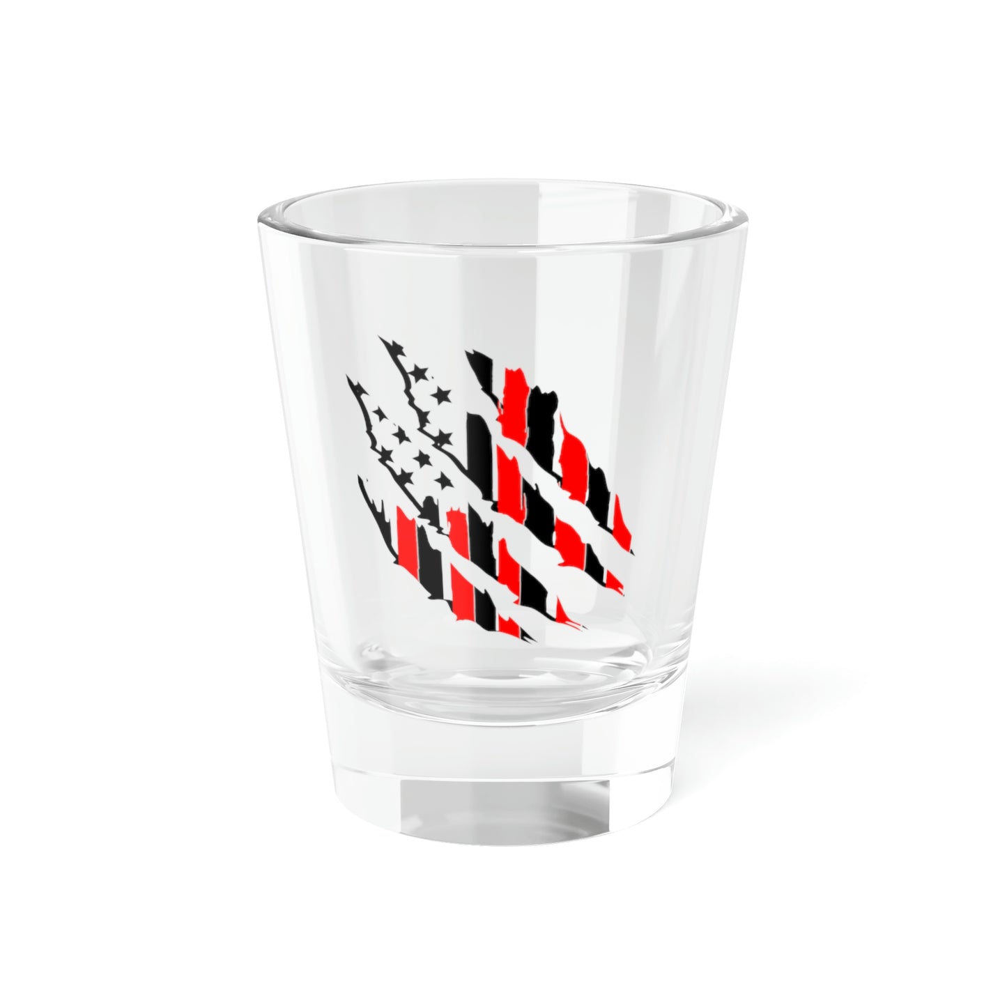 Tattered American Flag Shot Glass, 1.5oz