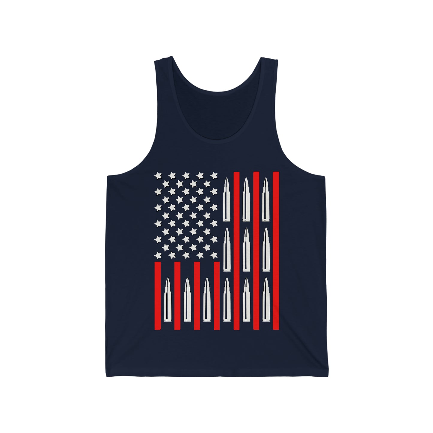 556 Ammo Flag Unisex Jersey Tank