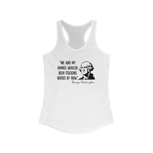 George Washington & His Homies Women's Racerback Tank