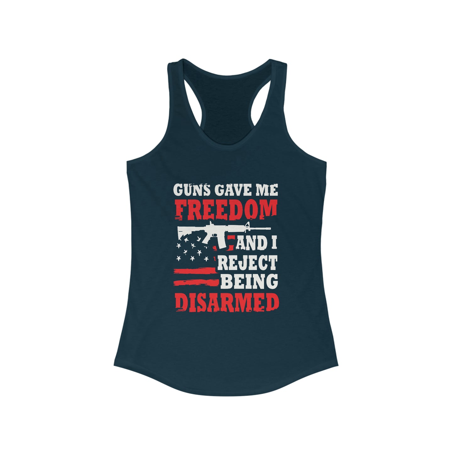 Reject Being Disarmed Women's Racerback Tank