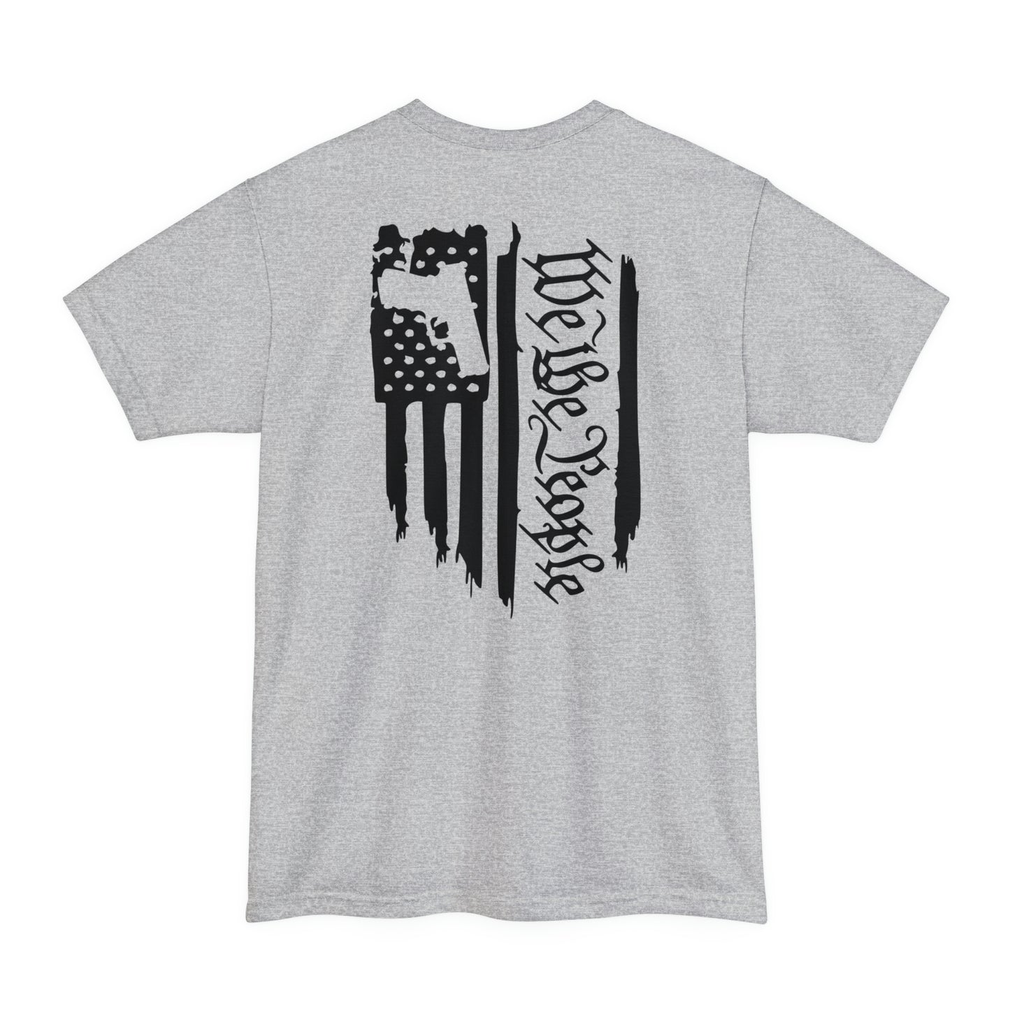 We The People Tattered Flag With Handgun Cutout (BIG AND TALL SIZES)