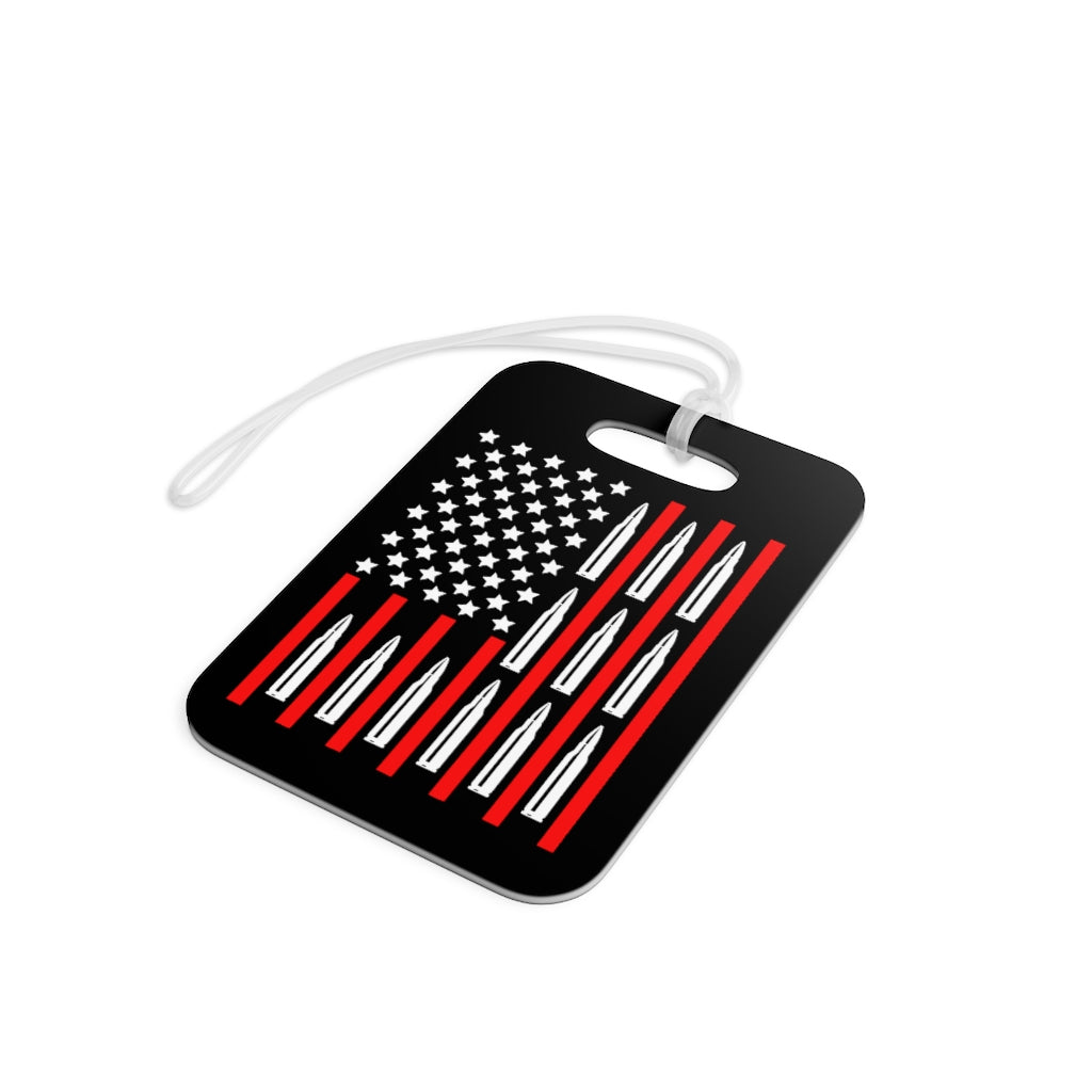 556 Ammo Flag Luggage Tag, 1pcs