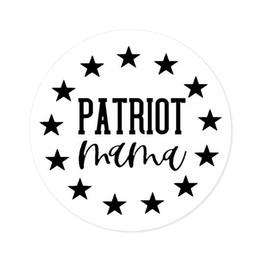 Patriot Mama Round Stickers, Indoor\Outdoor