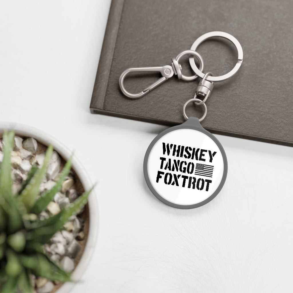 Whiskey Tango Foxtrot Keyring Tag