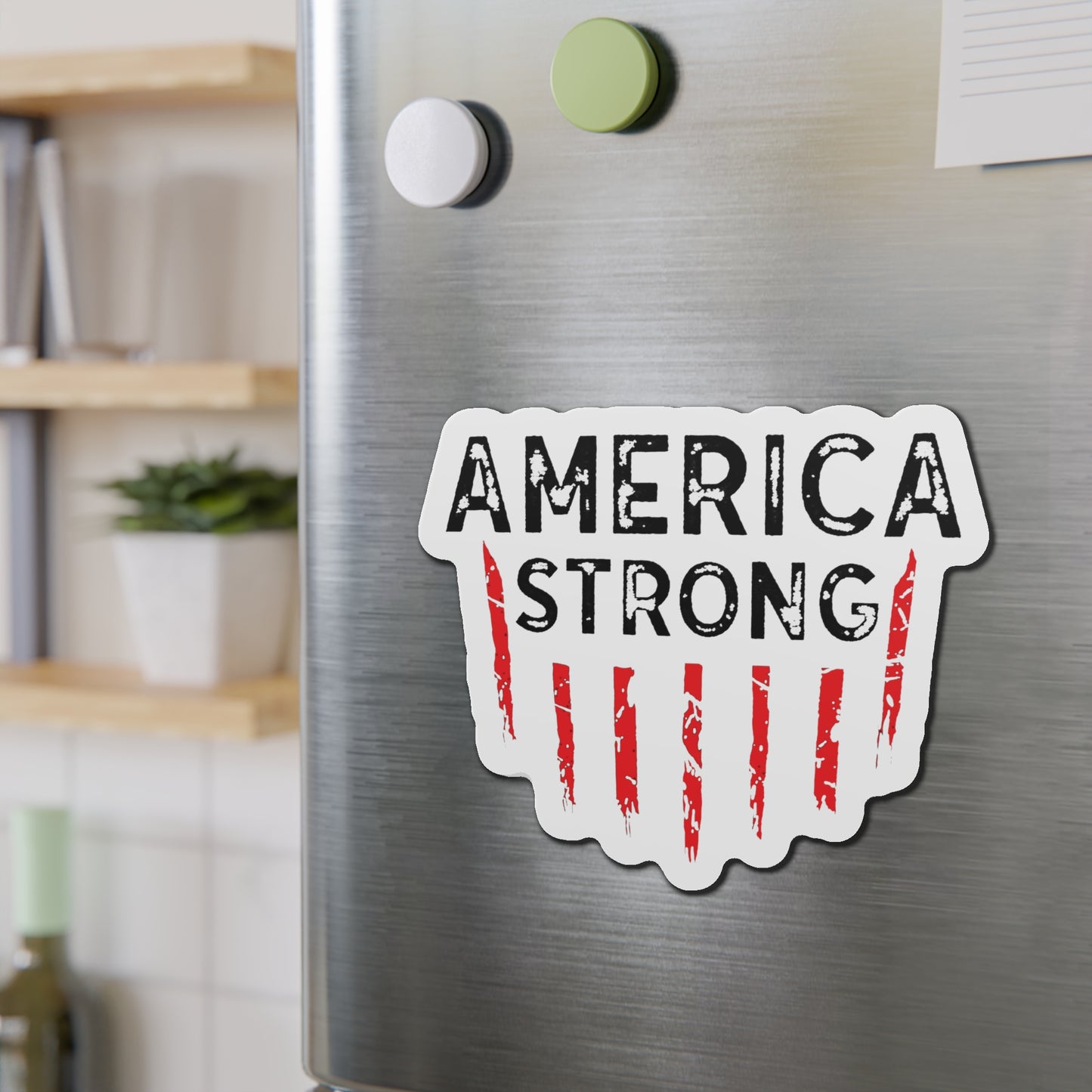 America Strong Die-Cut Magnet