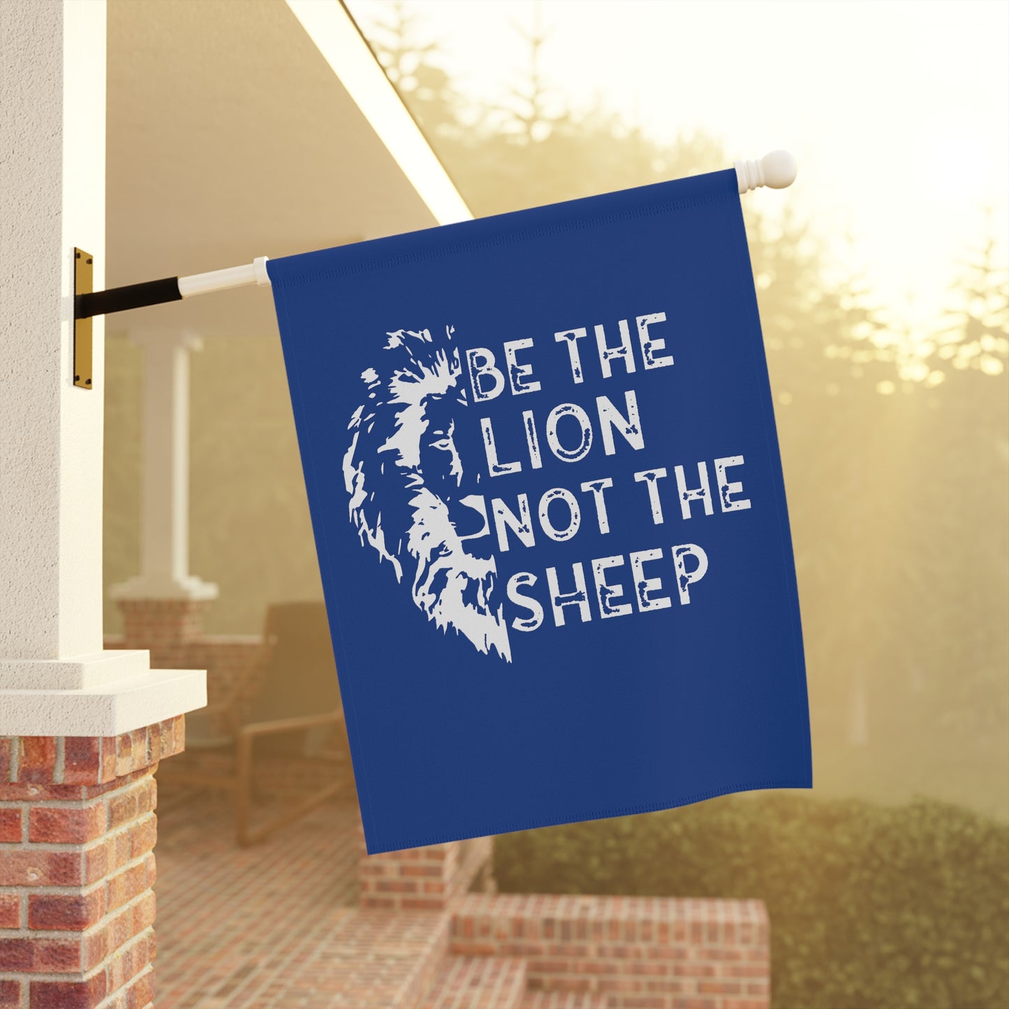 Be The Lion Not The Sheep Garden & House Banner