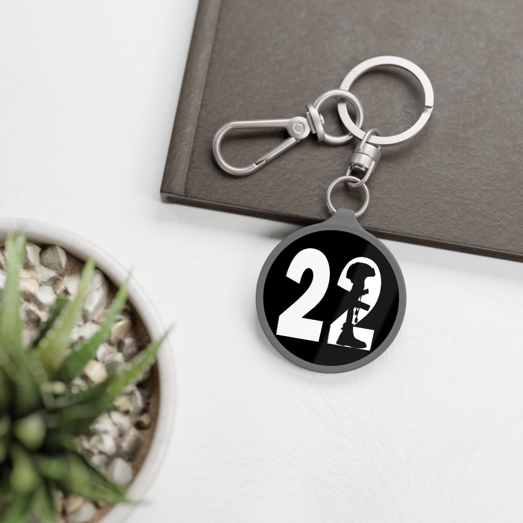 22 A Day End Veteran Suicide Keyring Tag