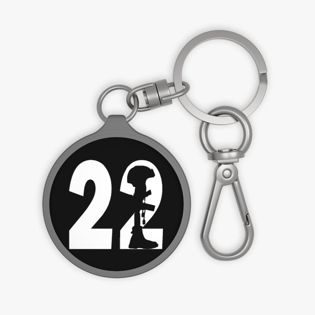 22 A Day End Veteran Suicide Keyring Tag