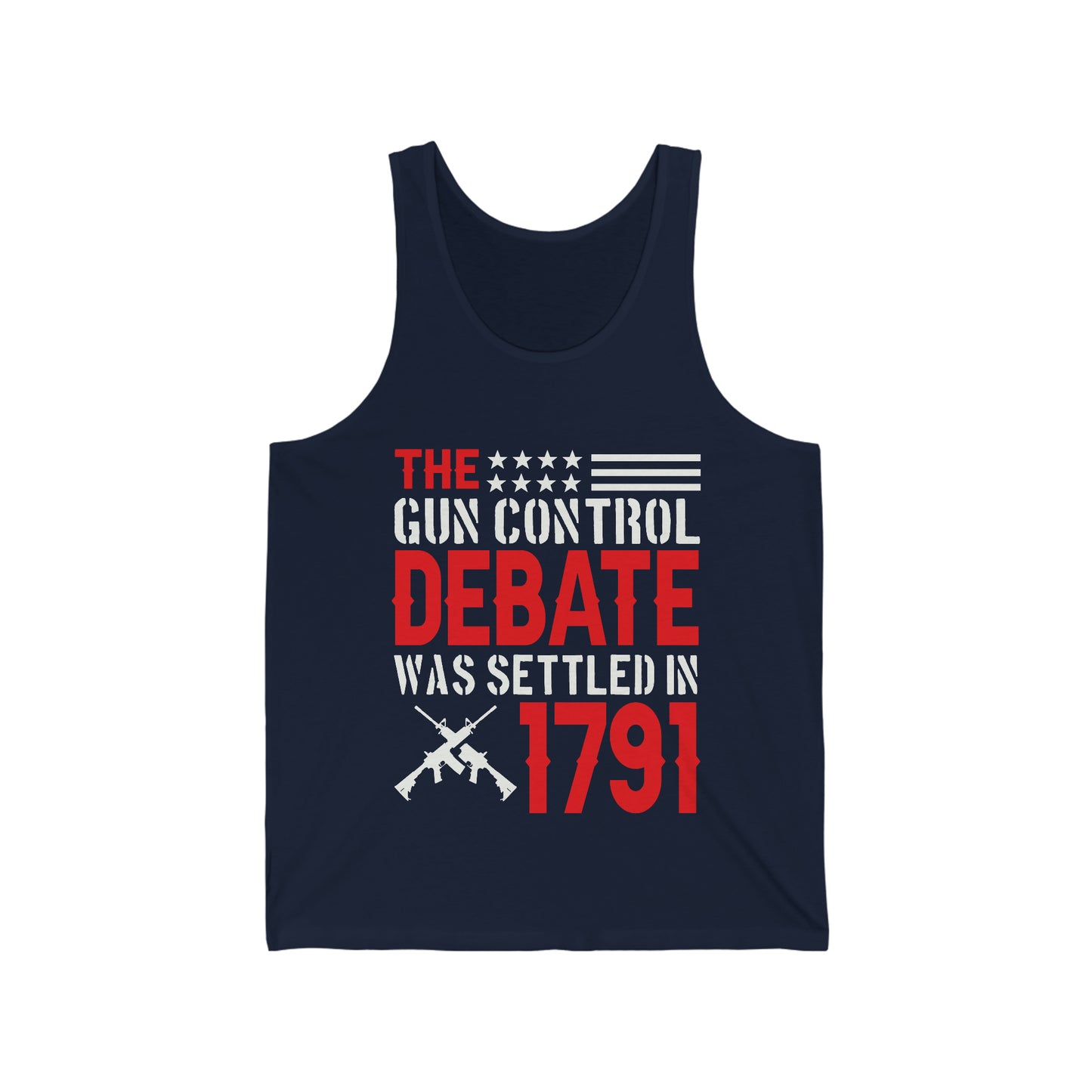 Gun Control Debate Mens Jersey Tank