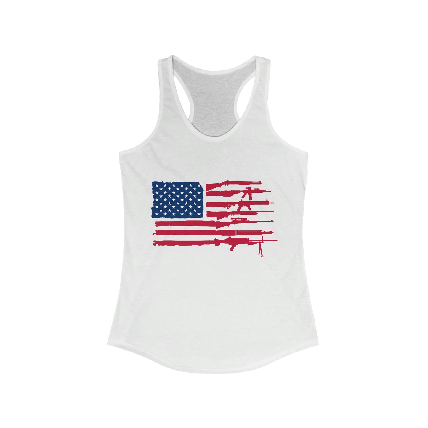 Women's Firearms Flag Racerback Tank