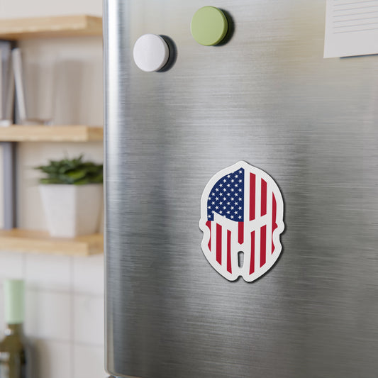 American Spartan Head Die-Cut Magnet