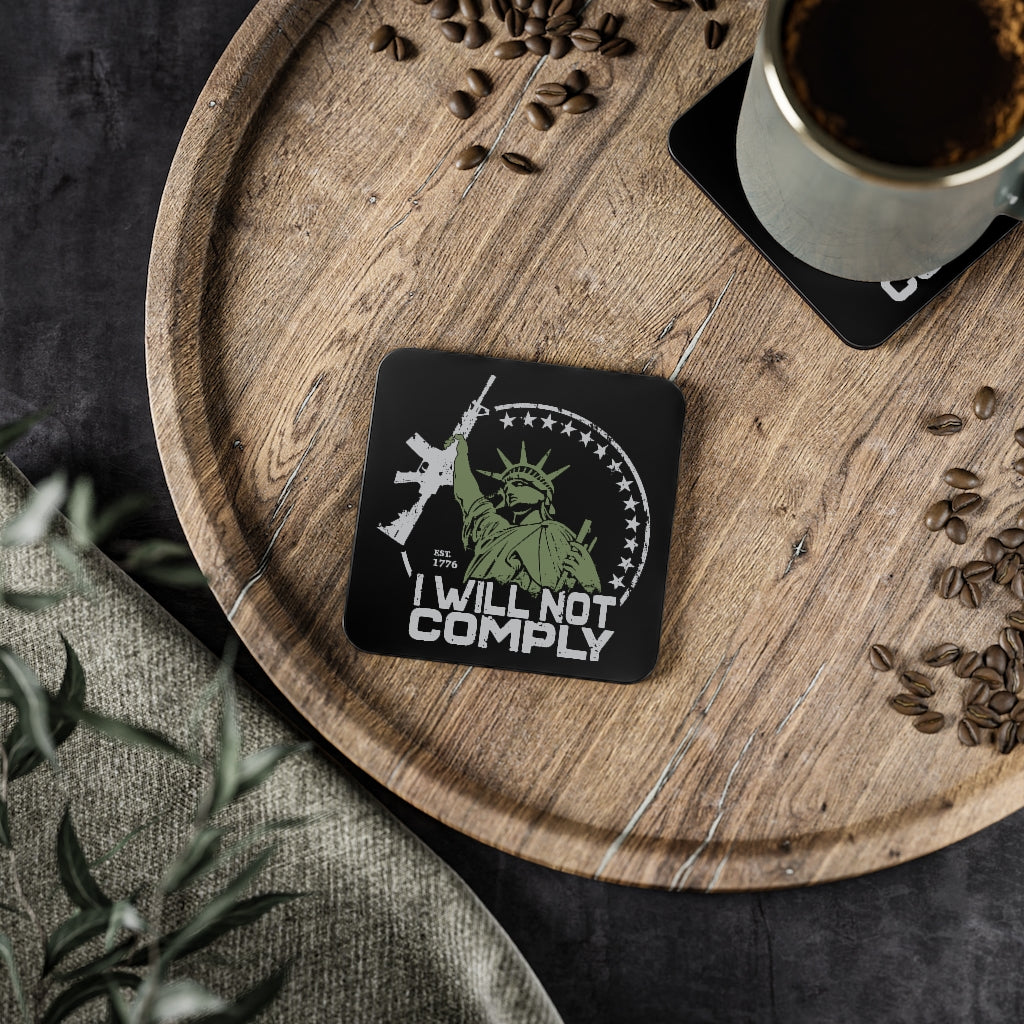 Will Not Comply Coasters