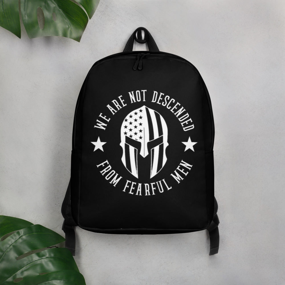 We Are Not Descended From Fearful Men Minimalist Backpack