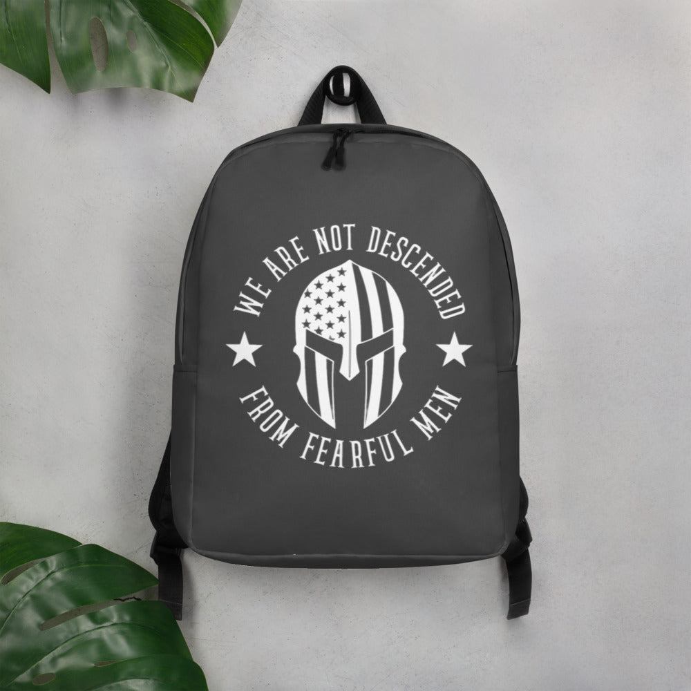 We Are Not Descended From Fearful Men Minimalist Backpack