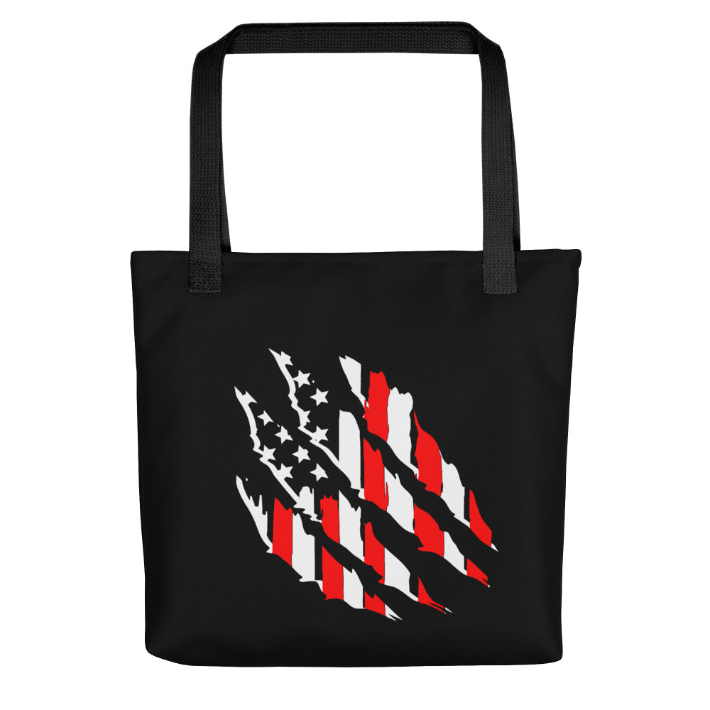 Tattered American Flag Tote bag