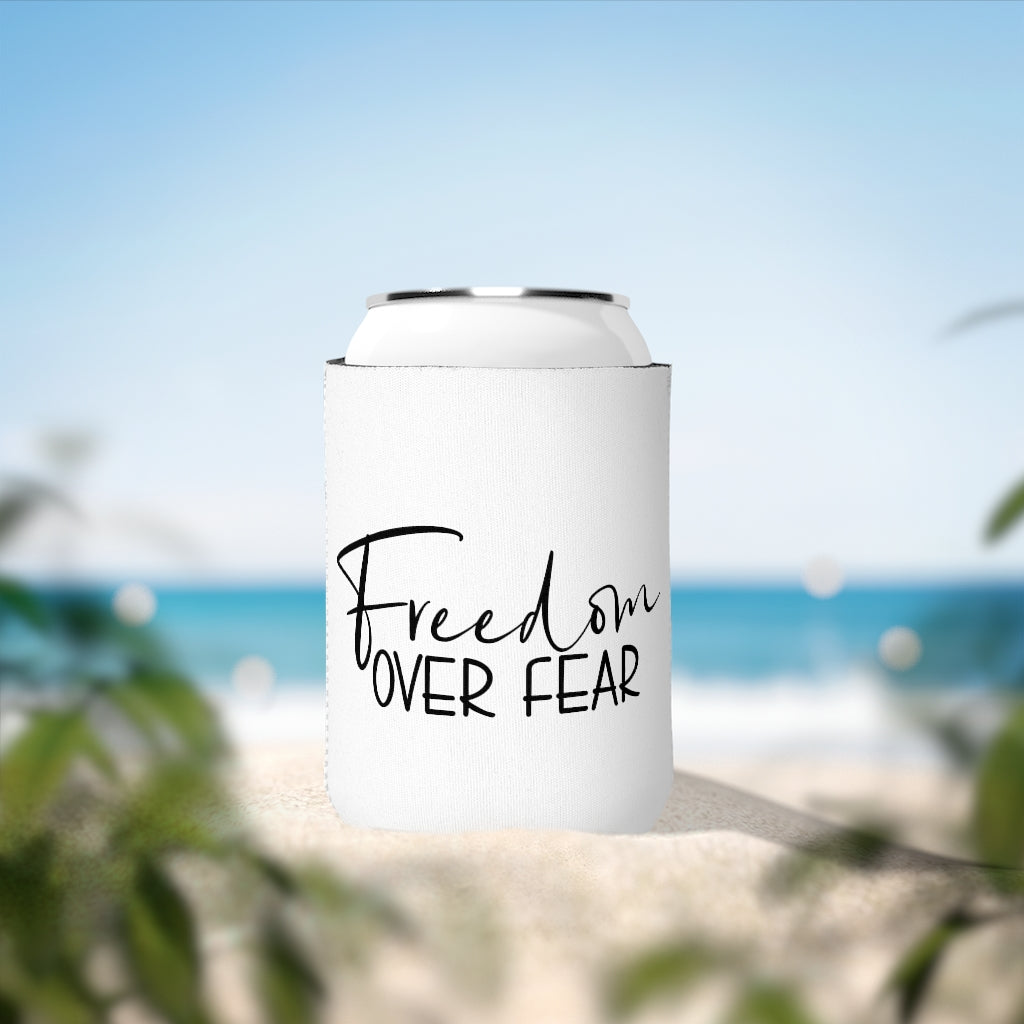 Freedom Over Fear Koozie