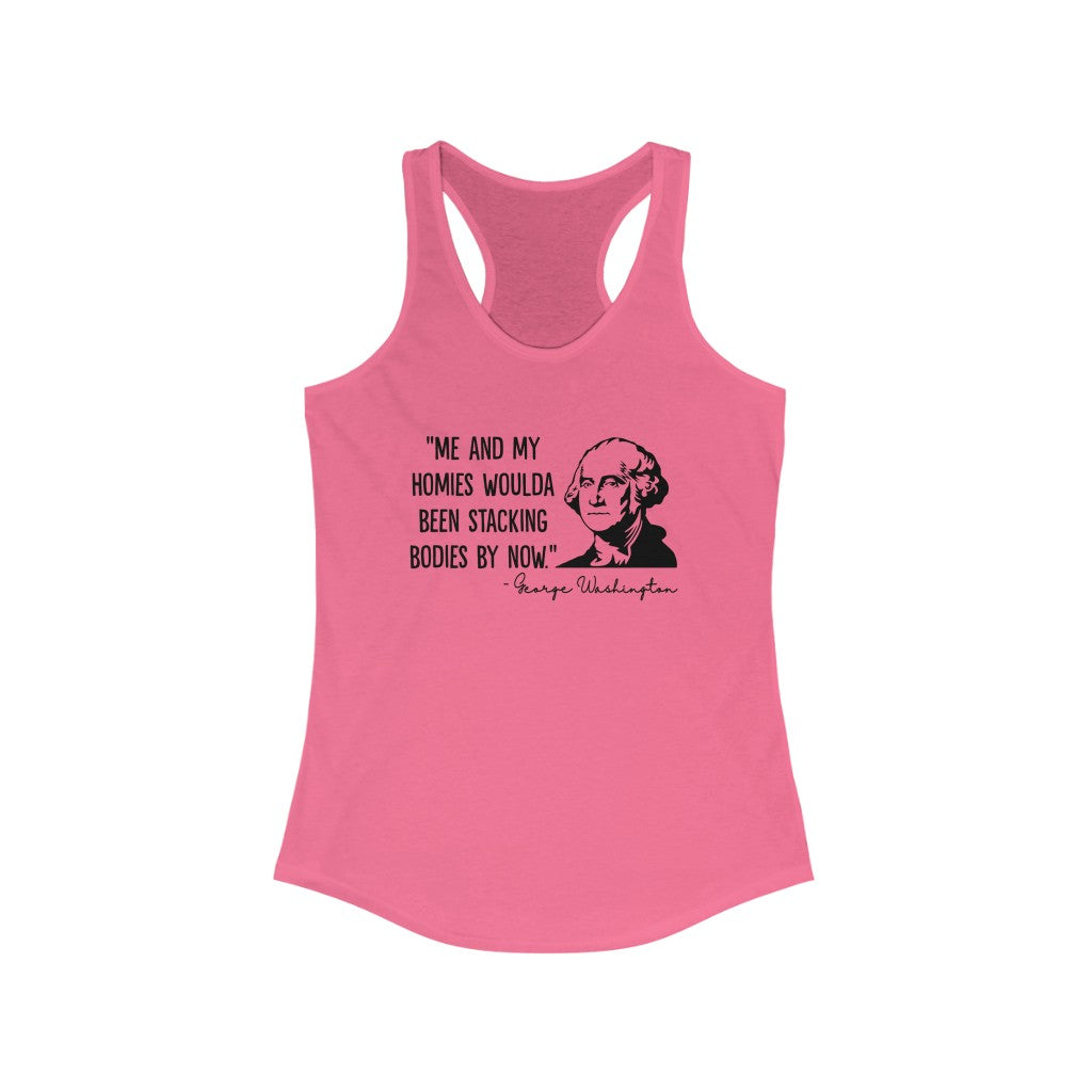 George Washington & His Homies Women's Racerback Tank