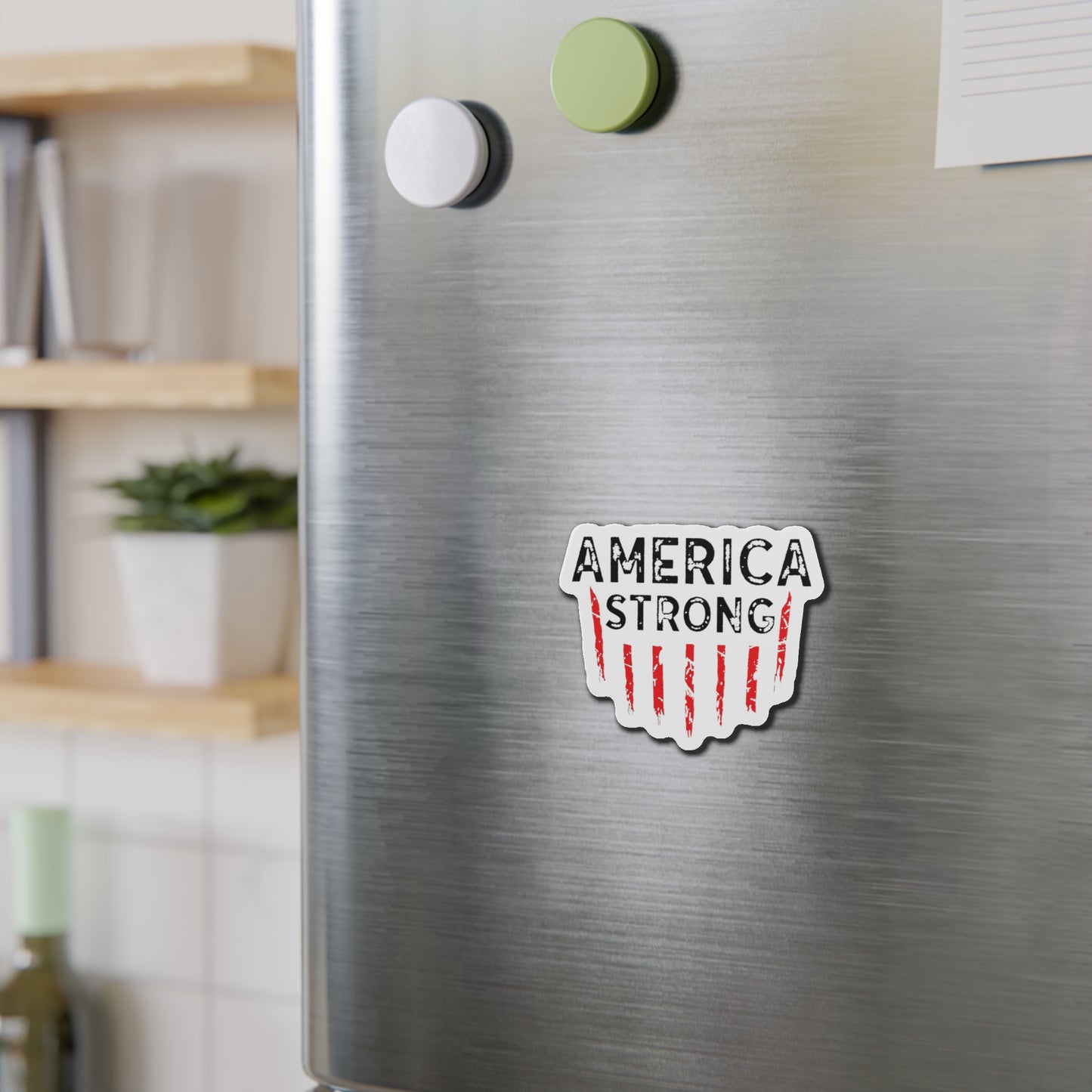 America Strong Die-Cut Magnet