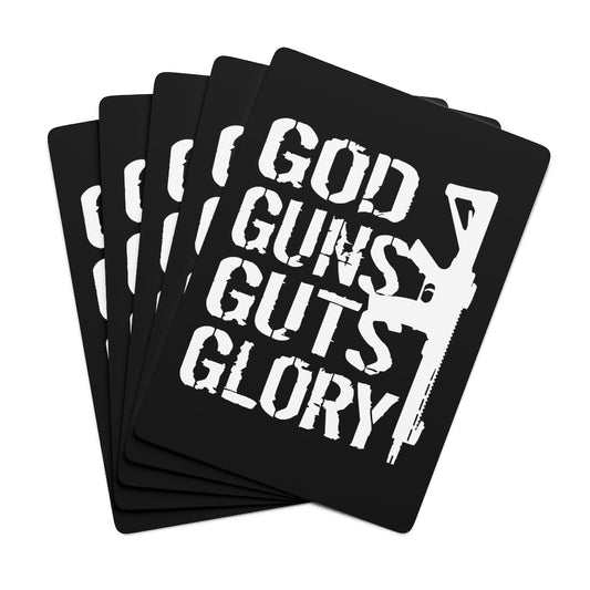 God Guns Guts and Glory Custom Poker Cards