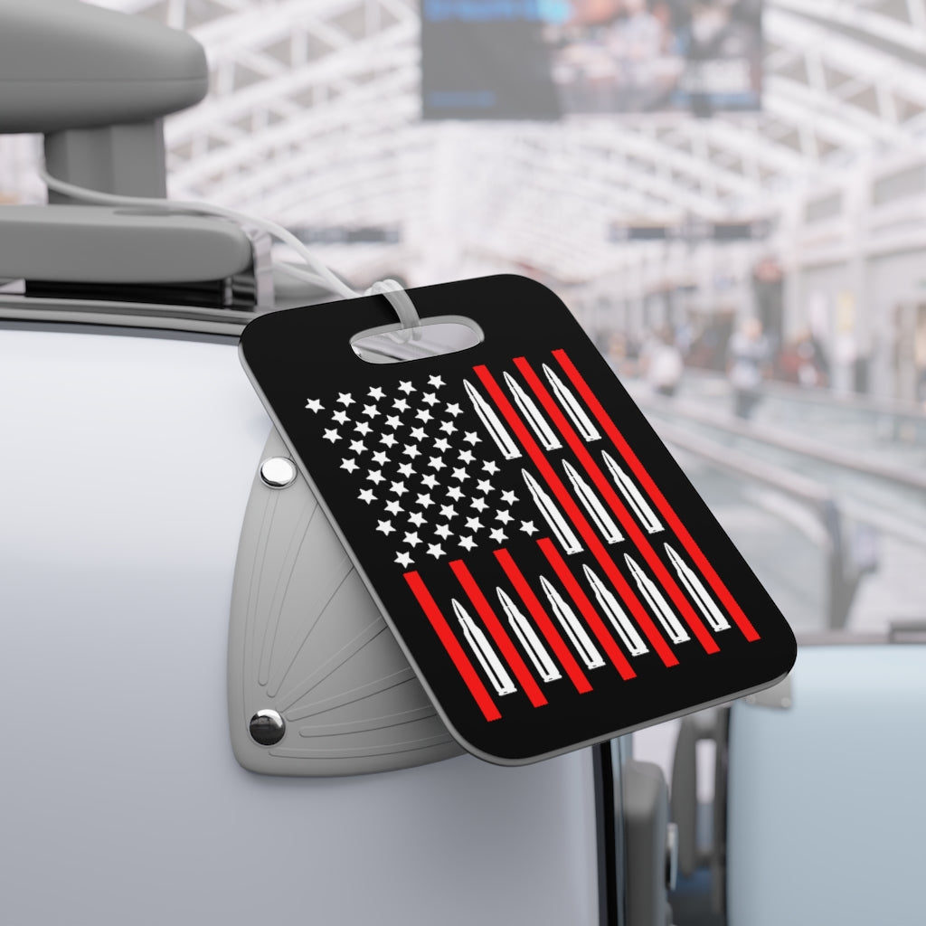 556 Ammo Flag Luggage Tag, 1pcs