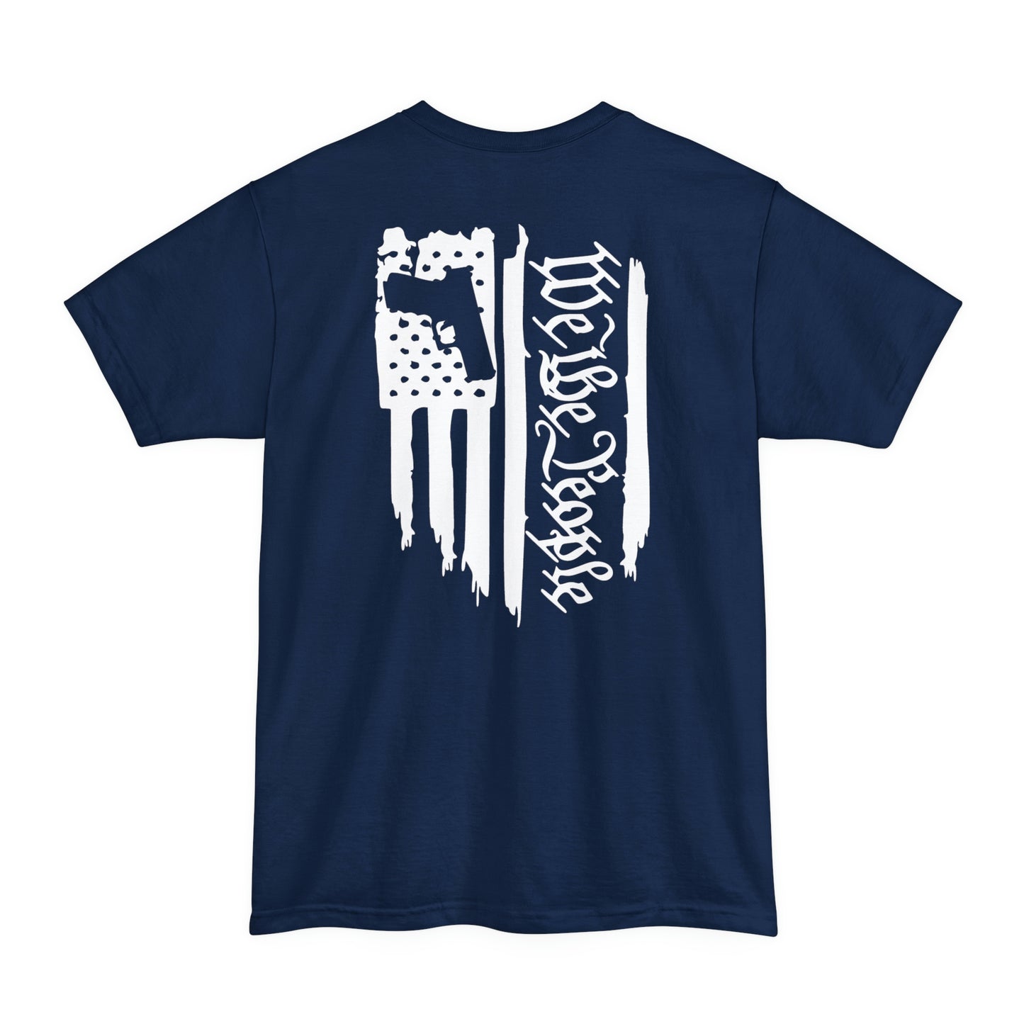 We The People Tattered Flag With Handgun Cutout (BIG AND TALL SIZES)