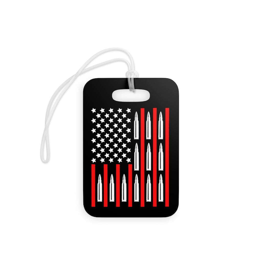 556 Ammo Flag Luggage Tag, 1pcs