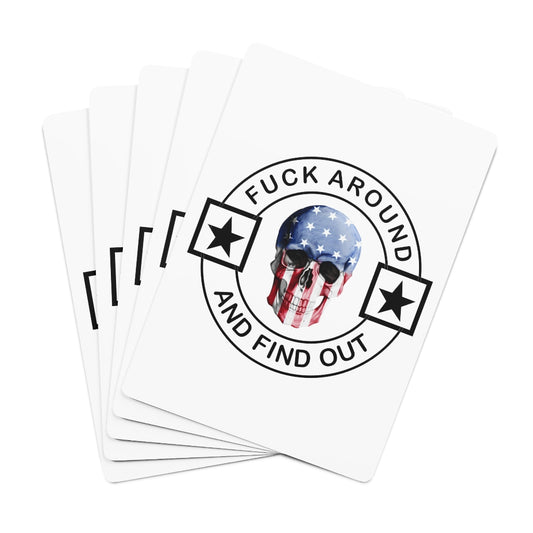 FAFO Fu*k Around and Find Out Custom Poker Cards