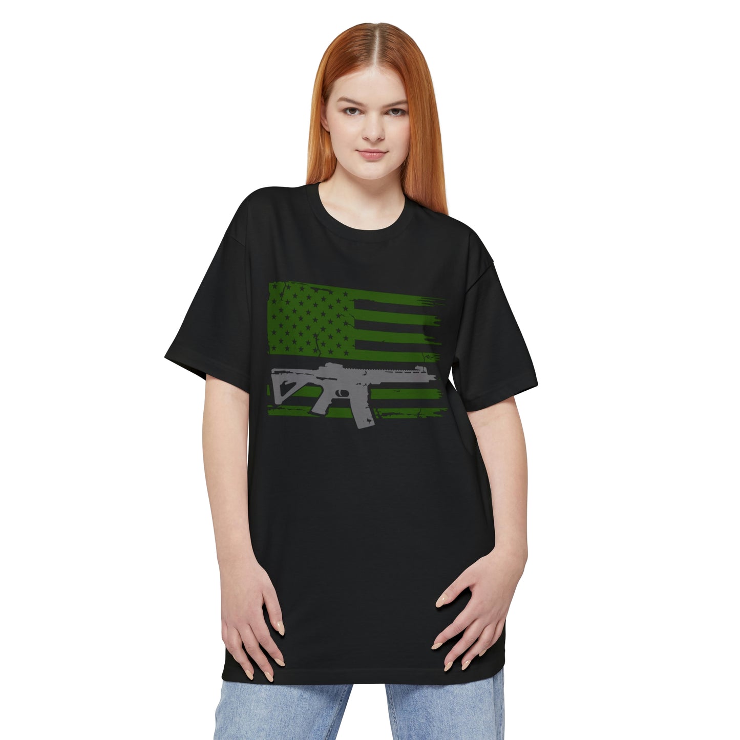 USA Gun Flag Shirt BIG AND TALL SIZES