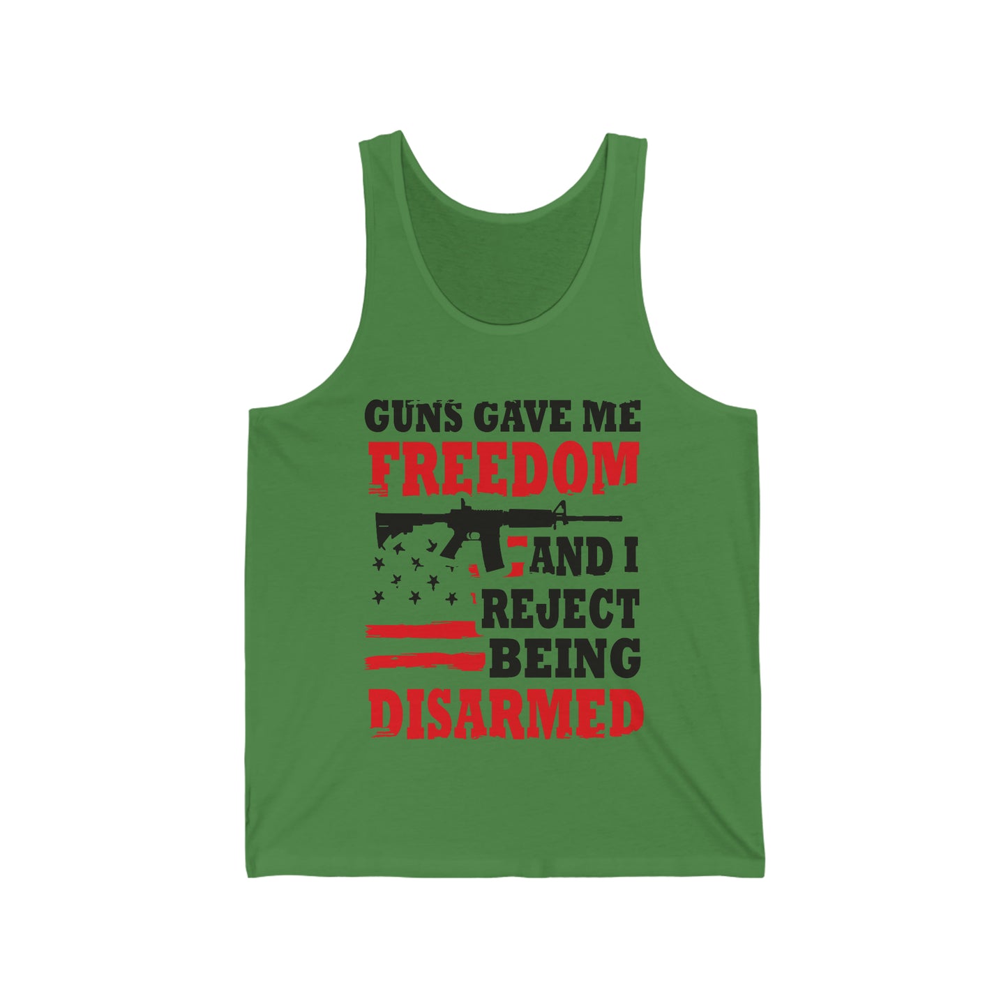 Mens Reject Being Disarmed Jersey Tank