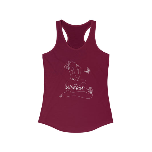 I am WOMAN Racerback Tank