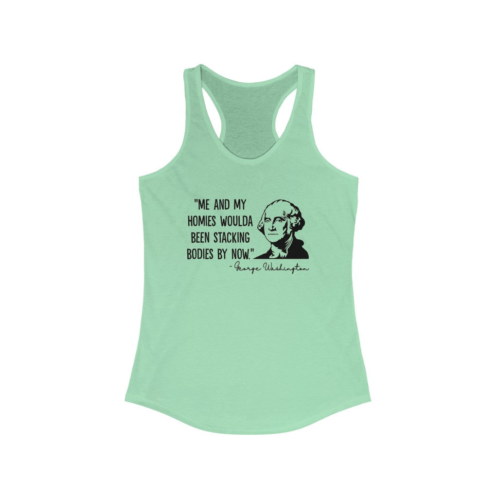 George Washington & His Homies Women's Racerback Tank