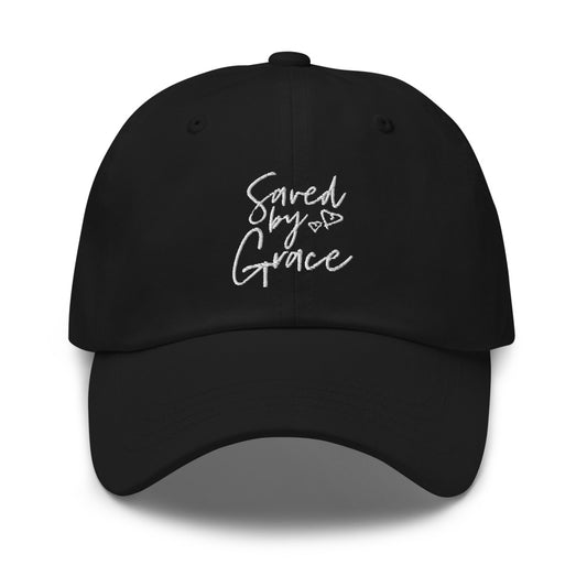 Saved By Grace Embroidered Unisex Hat