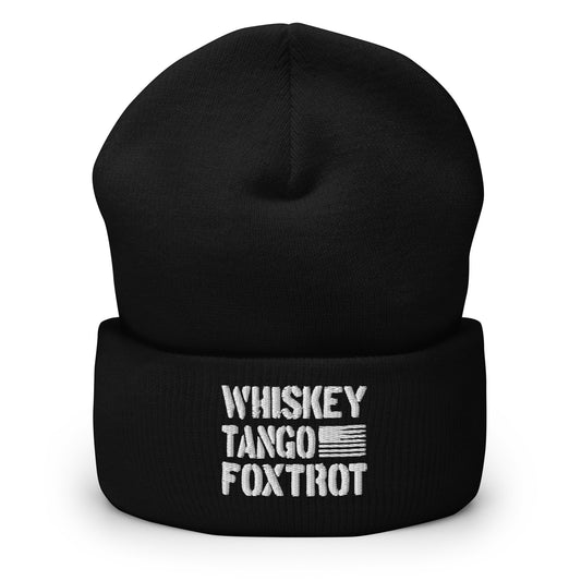 Whiskey Tango Foxtrot Cuffed Beanie