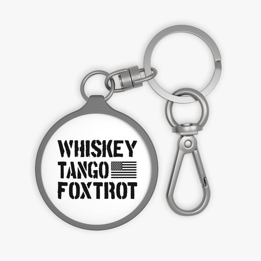 Whiskey Tango Foxtrot Keyring Tag