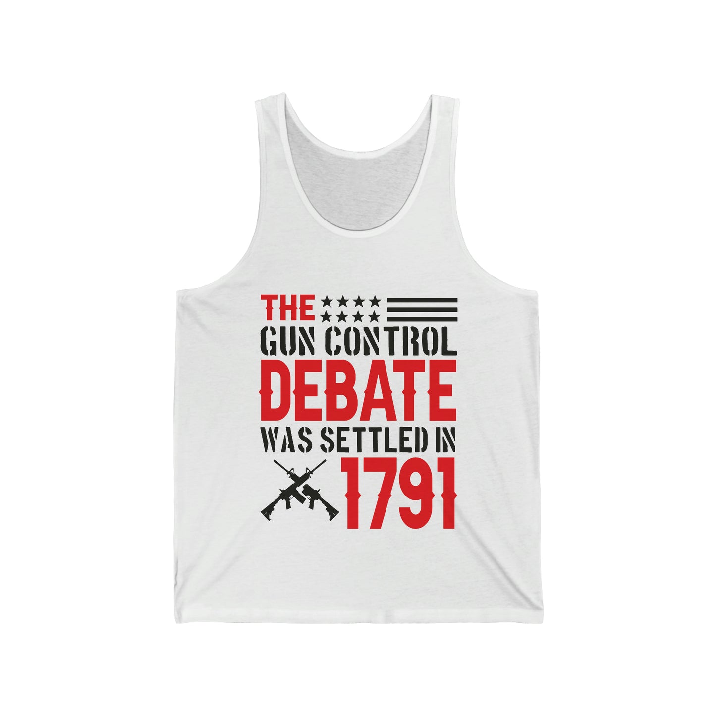 Gun Control Debate Mens Jersey Tank