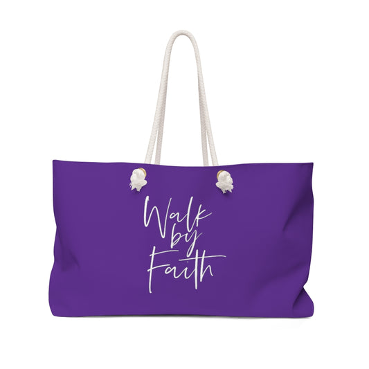 Walk By Faith Large Weekender Bag