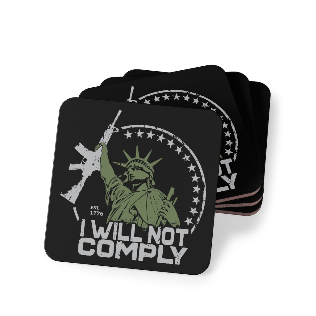 Will Not Comply Coasters