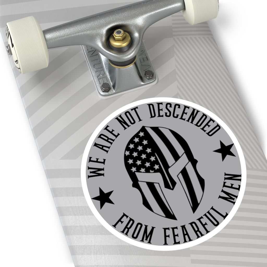 We Are Not Descended From Fearful Men Round Stickers, Indoor\Outdoor