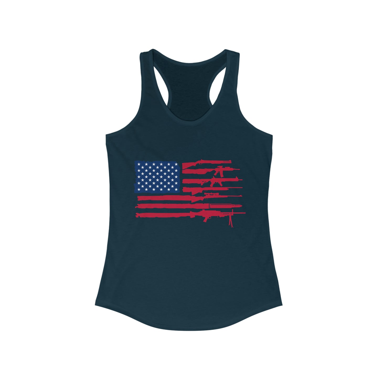 Women's Firearms Flag Racerback Tank