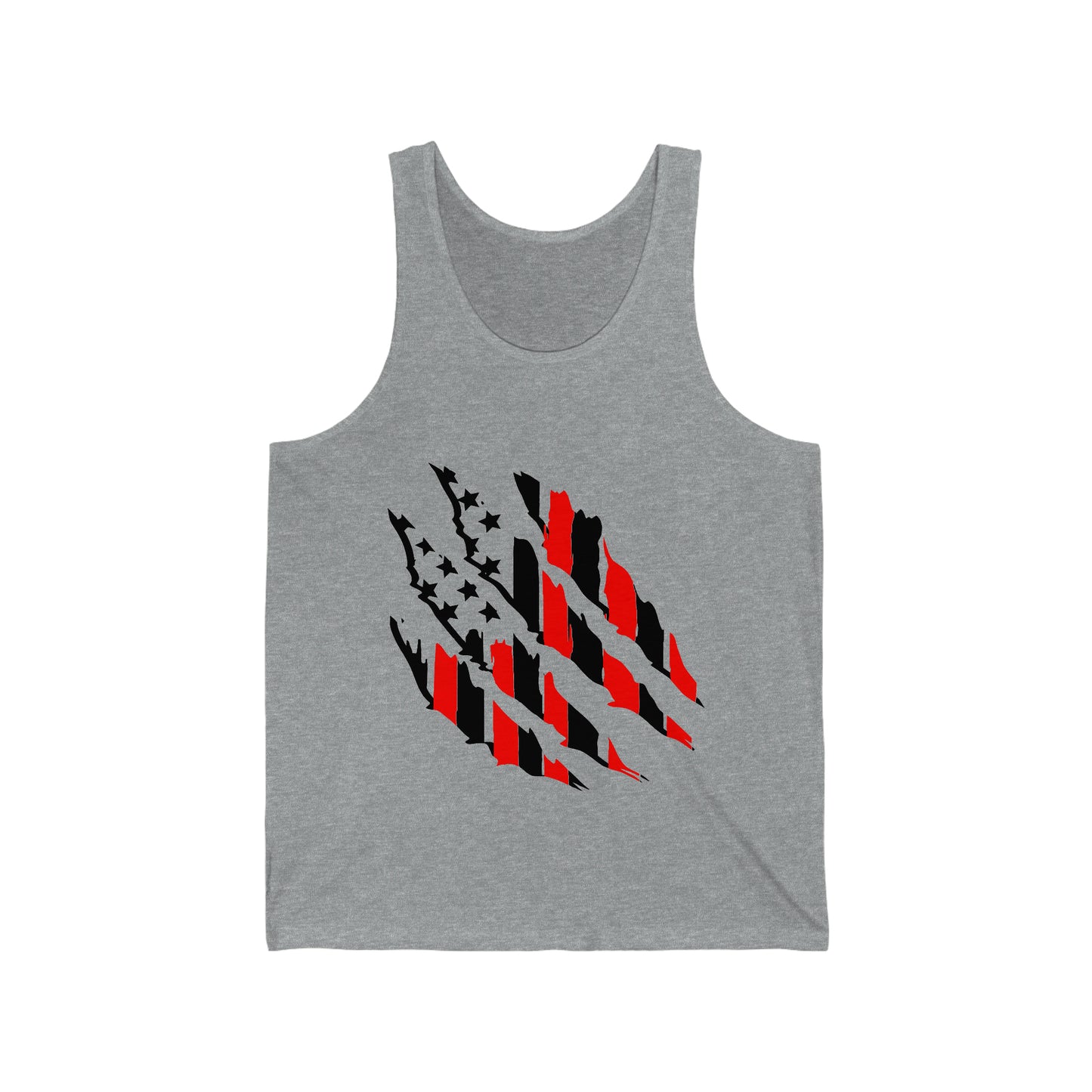 Tattered American Flag Unisex Jersey Tank