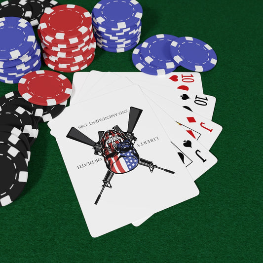 Liberty Or Death Custom Poker Cards