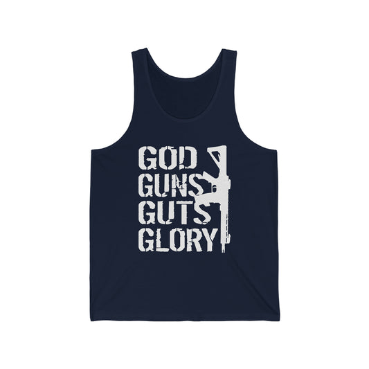 God Guns Guts Glory Unisex Jersey Tank