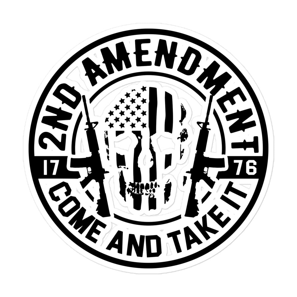 2nd Amendment: Come and Take It Bubble-free stickers