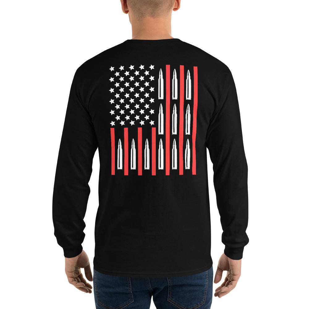 556 Ammo Flag Long Sleeve Shirt