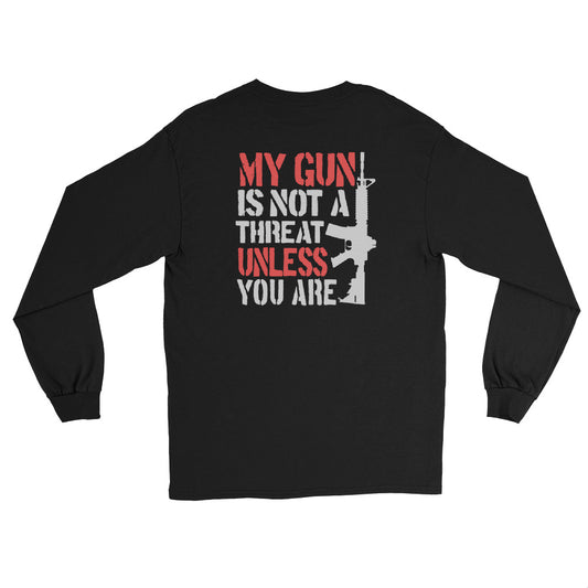 My Gun Is Not A Threat Unless You Are Long Sleeve Shirt