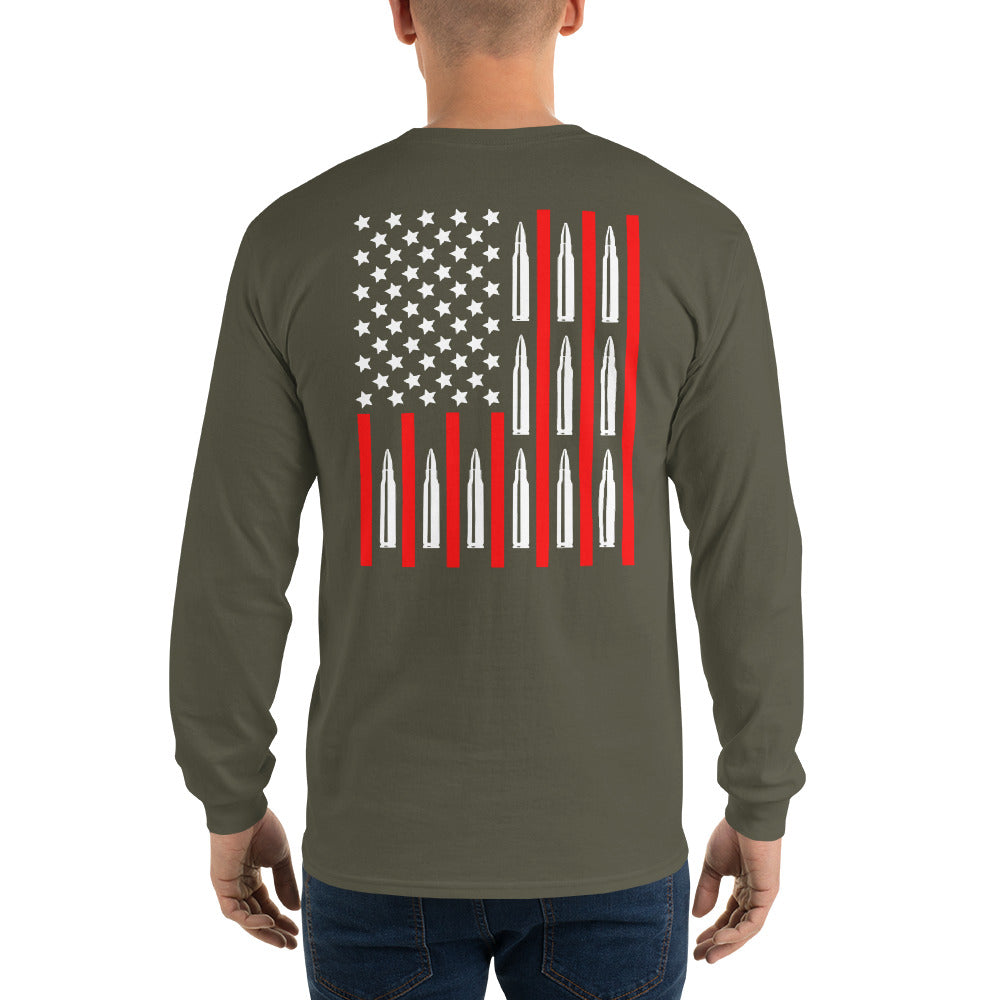 556 Ammo Flag Long Sleeve Shirt