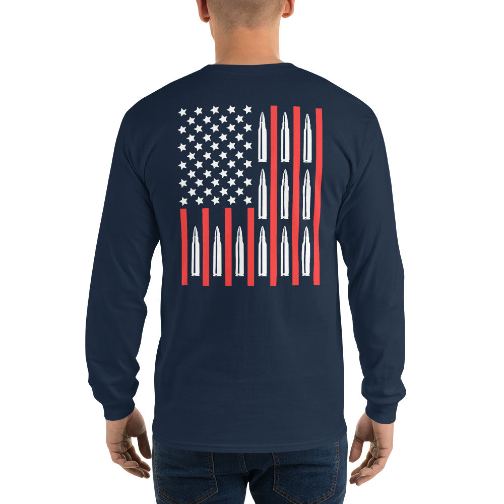 556 Ammo Flag Long Sleeve Shirt