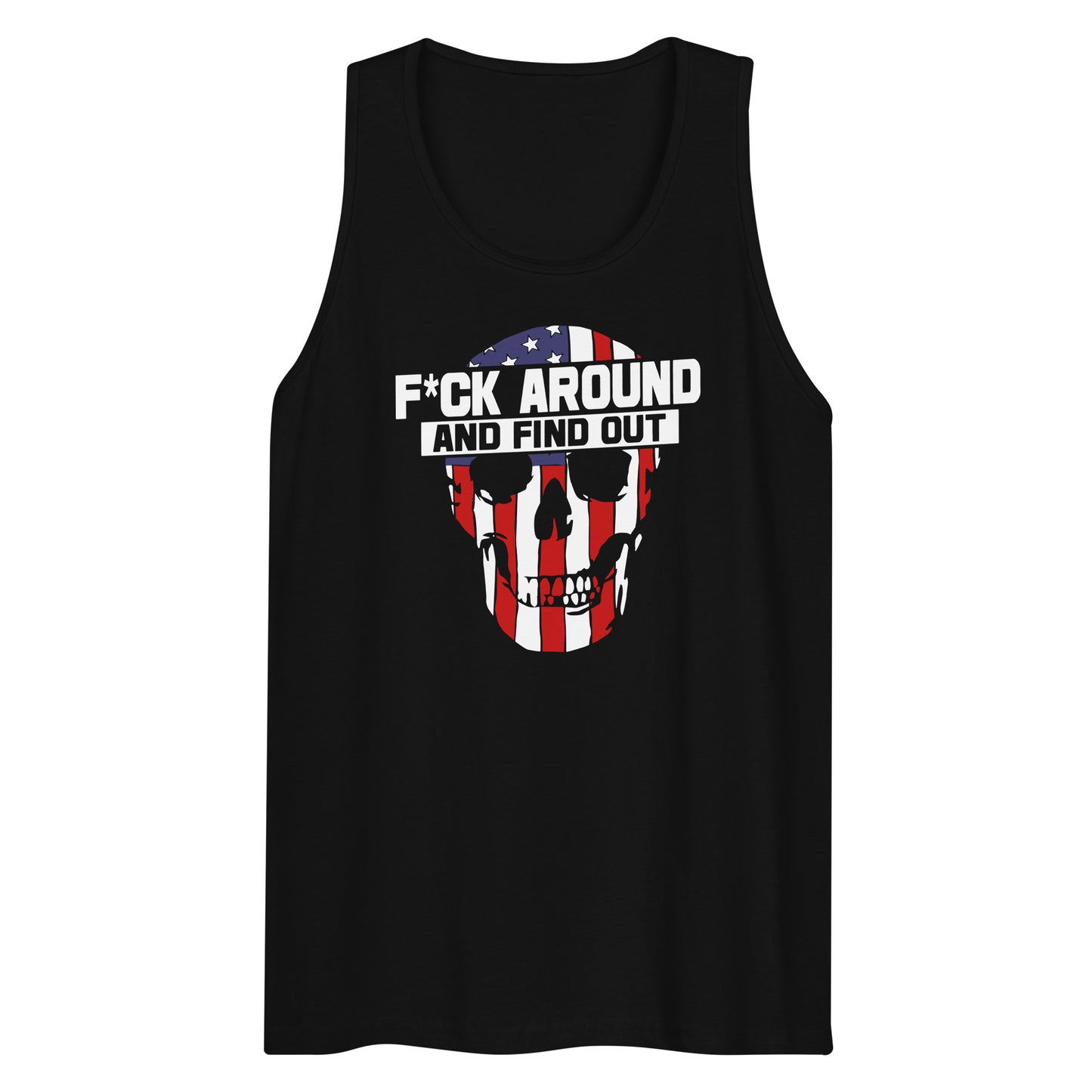 Men’s FAFO American Skull tank top