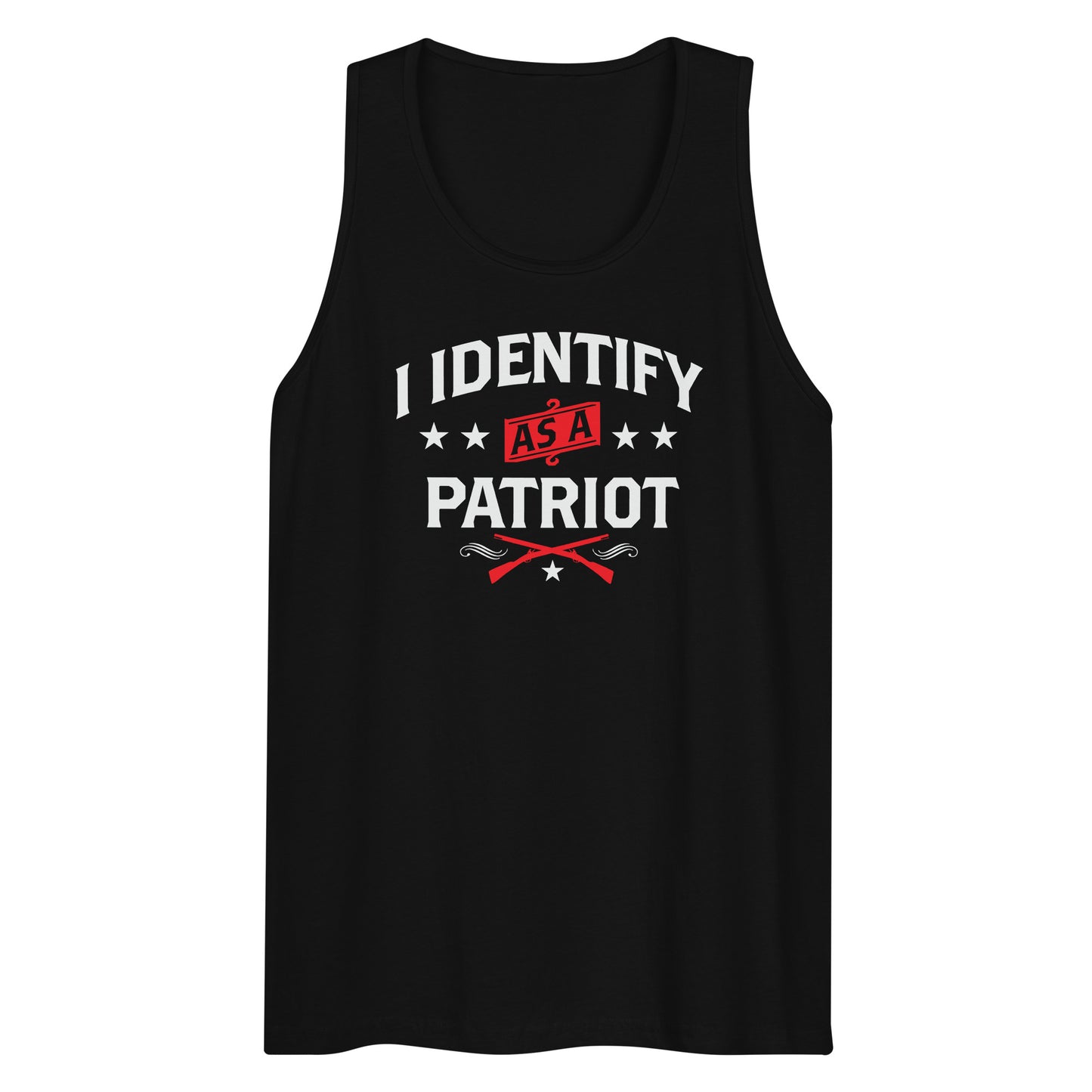 Men’s I Identify As A Patriot tank top